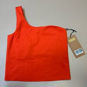 (S) NWT Girlfriend Collective Red BIANCA Bra Crop Top